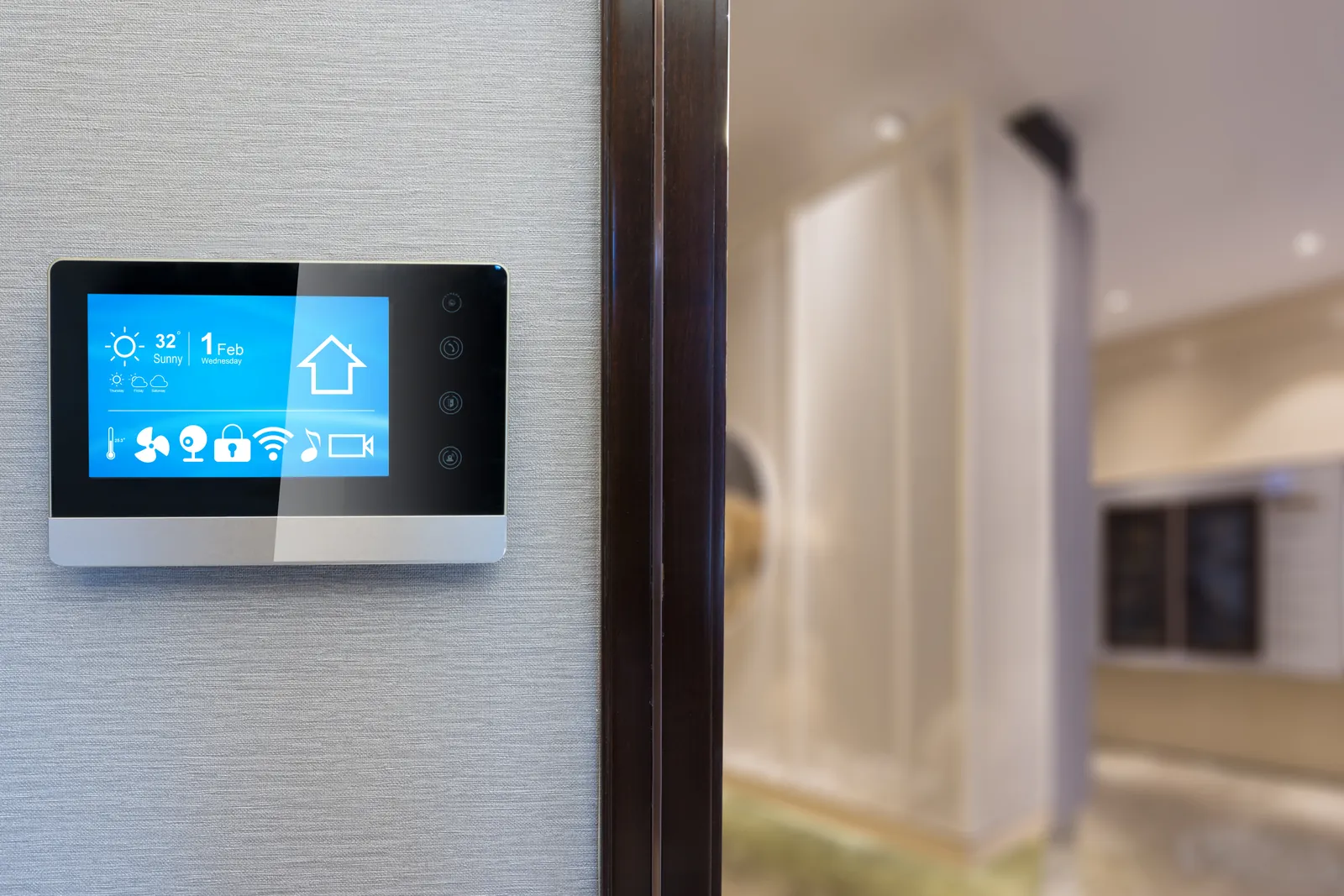 Smart home control panel wall 1600